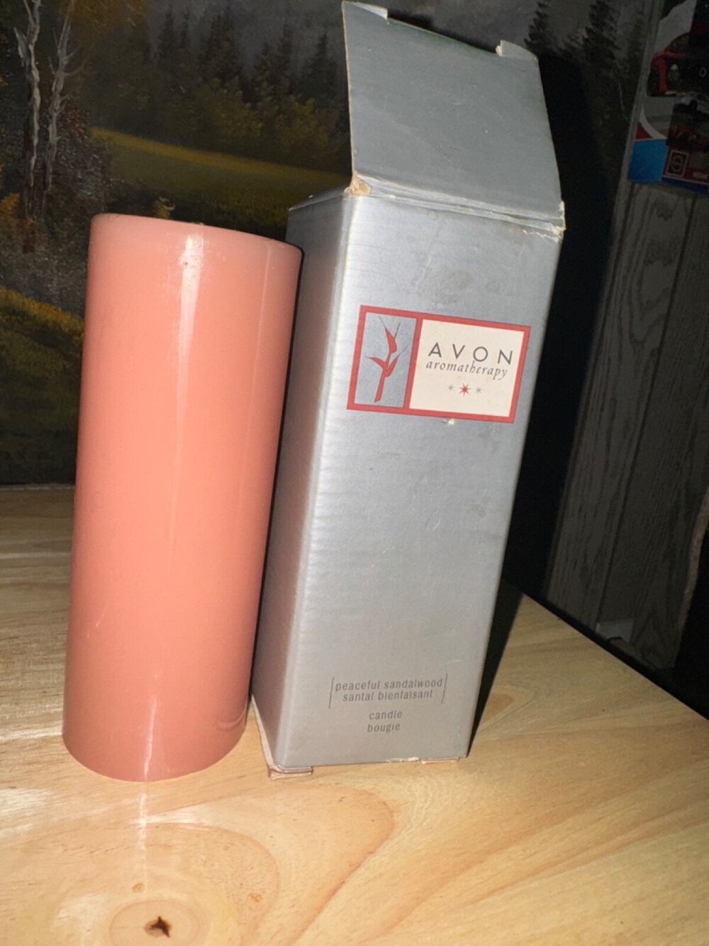 Avon aromatherapy peaceful sandalwood candle sealed